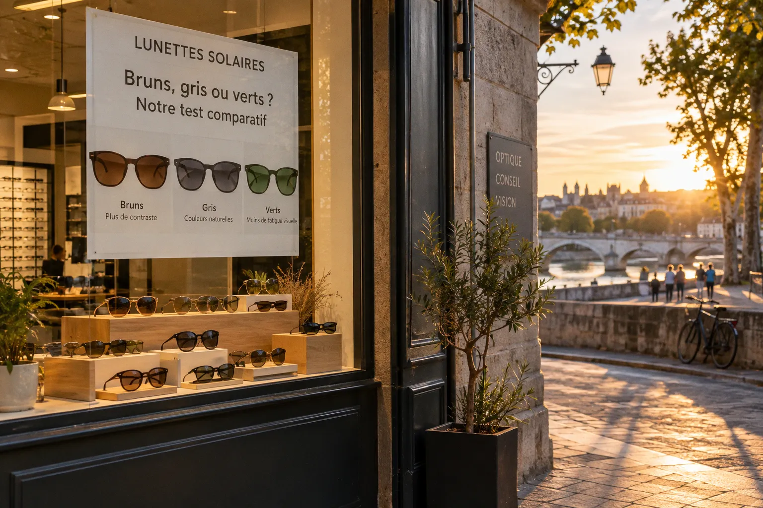 Verres solaires bruns, gris ou verts : notre test comparatif